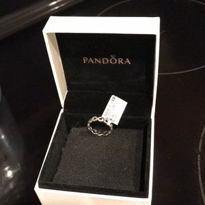 Pandora infinity heart ring